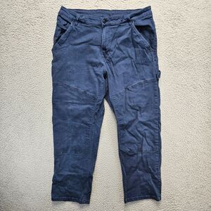 CAT Caterpillar Pants Mens 40x30 Blue Carpenter Workwear Pant‎